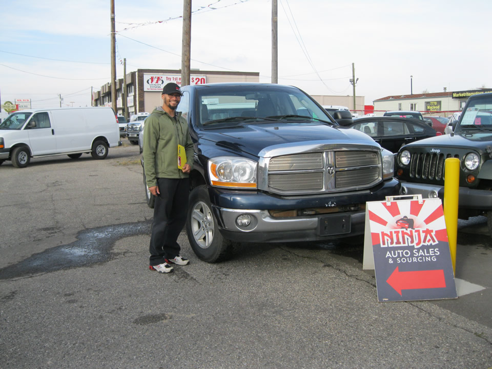 Joseph with his new Dodge RAM 1500