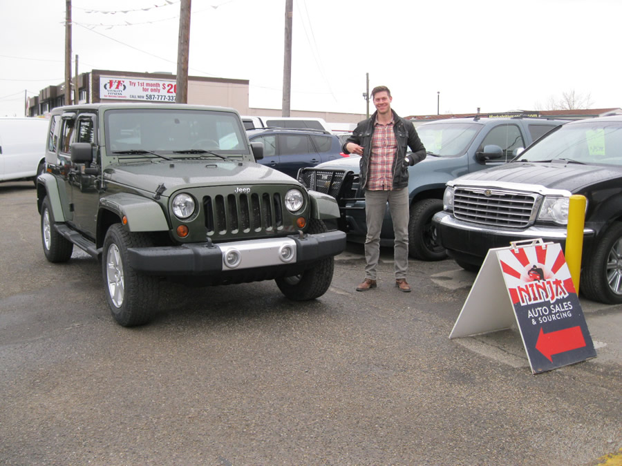 Carl with his Jeep Wrangler
