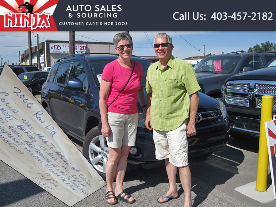 Roy with his used Rav 4 Limited in Calgary.