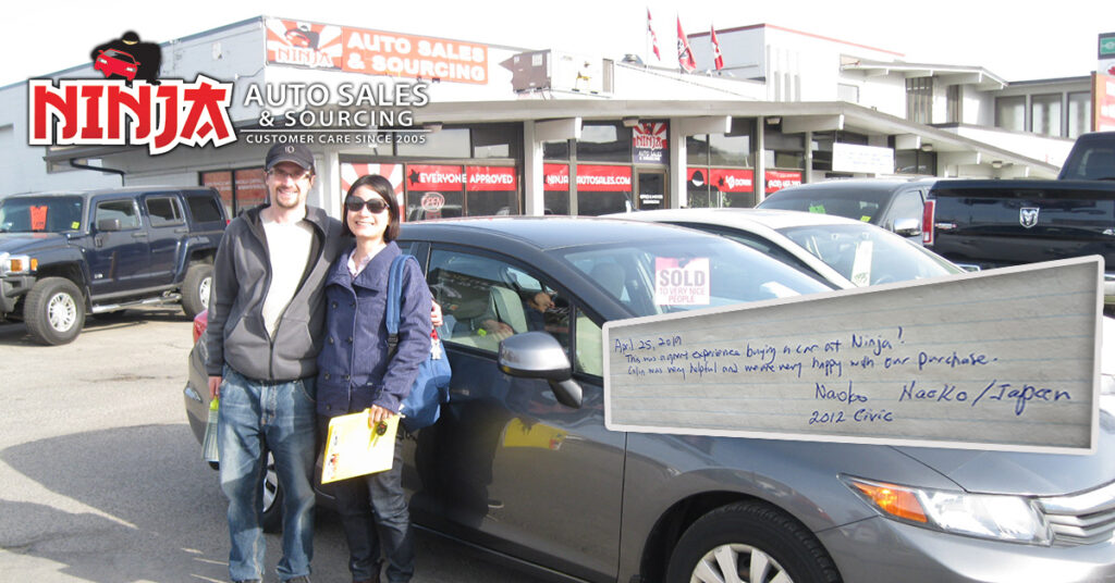 A Happy Naoko with her 2012 Honda Civic